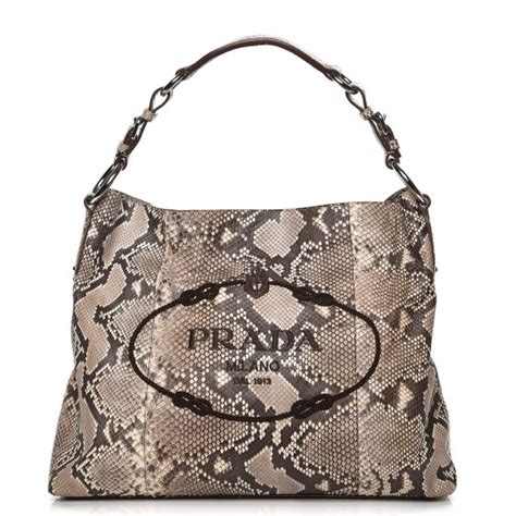 PRADA Python Logo Hobo Roccia 227046 